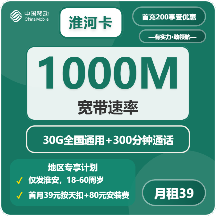 2026年4月下旬淮安电话卡性价比高的套餐推荐,淮安移动、联通、广电流量卡套餐介绍